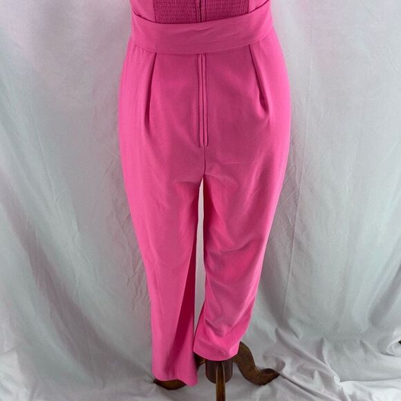 NWT Lilly Pulitzer Eppley Jumpsuit Prosecco Pink Sz 2 flutter/ruffle sleeve - Picture 7 of 11